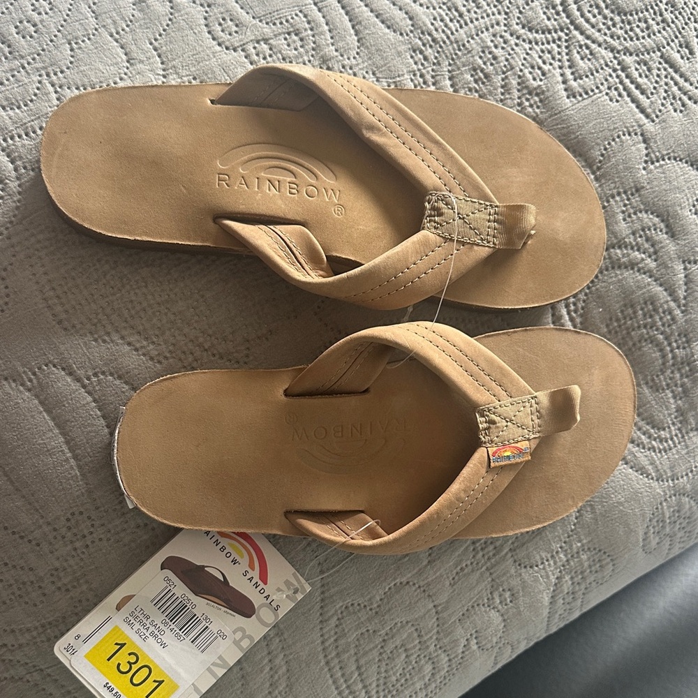 Rainbow Tan Sandals